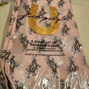 Free People x Understated Leather Life is a Highway Packing Cubes Pack of 2 -NEW